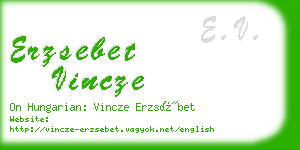 erzsebet vincze business card